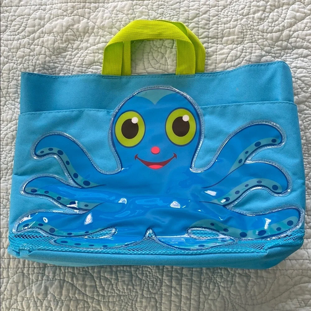 Melissa & Doug Octopus Beach Bag with Waterproof Design